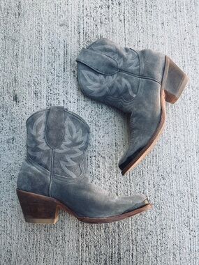 Idyllwind By Miranda Lambert Western Cowgirl Suede Leather Embroidered Boots 7